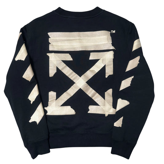 Off White Tape Diag Arrows Crewneck