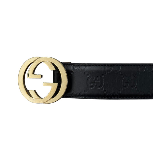 Gucci Guccissima Leather GG Belt