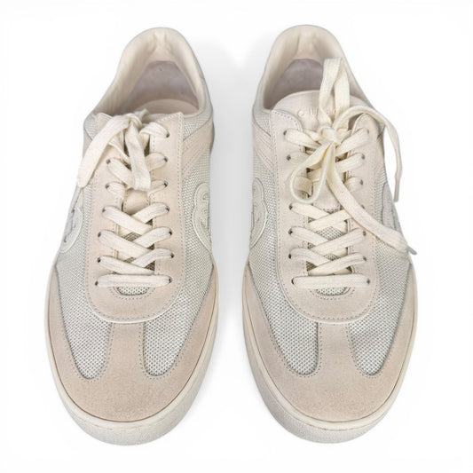Gucci Interlocking G Mesh & Suede Sneakers