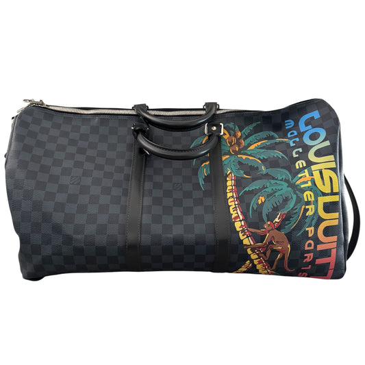 Louis Vuitton Damier Cobalt Jungle Keepall Bandoulière 55