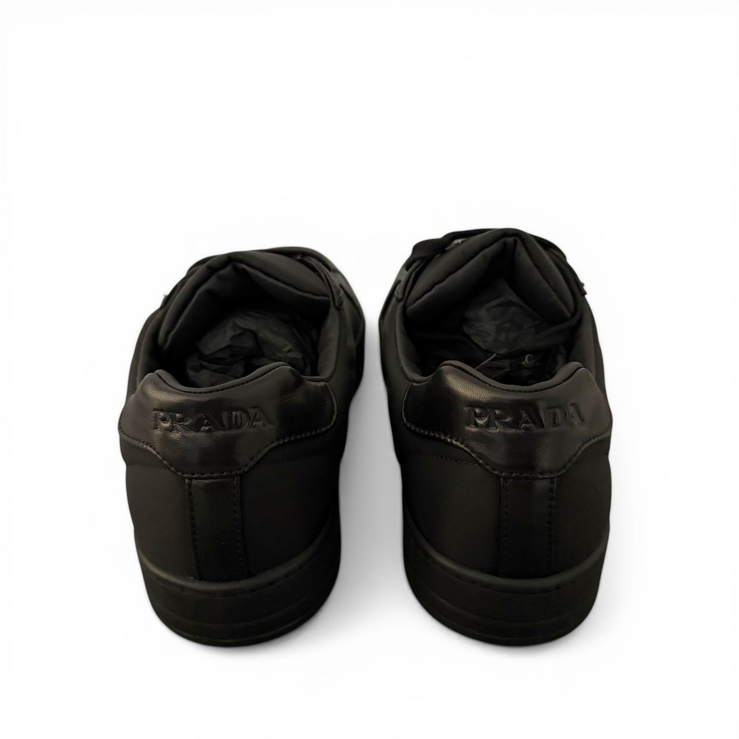 Prada Leather Triangle Logo Sneakers