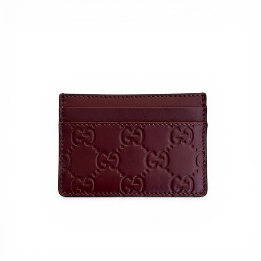Gucci Guccissima Leather Card Holder