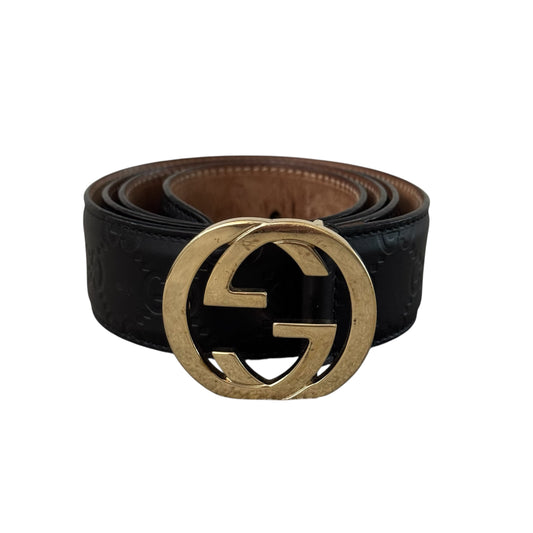 Gucci Guccissima Leather GG Belt