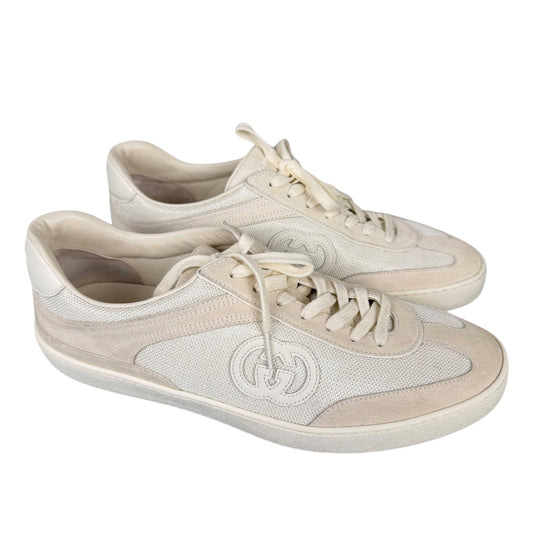 Gucci Interlocking G Mesh & Suede Sneakers
