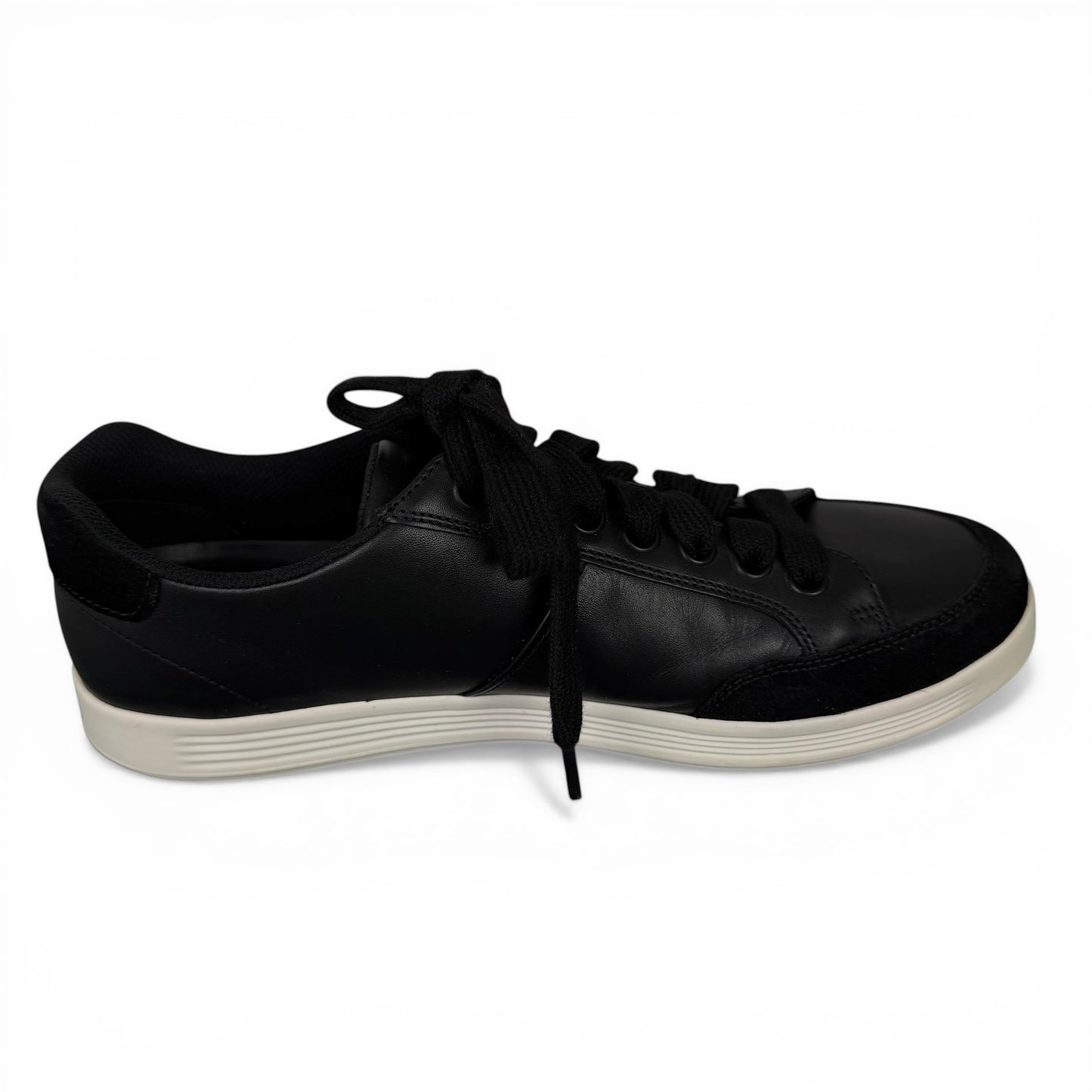 Prada Black Leather Low-Top Sneakers