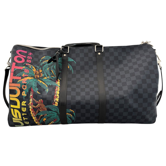 Louis Vuitton Damier Cobalt Jungle Keepall Bandoulière 55