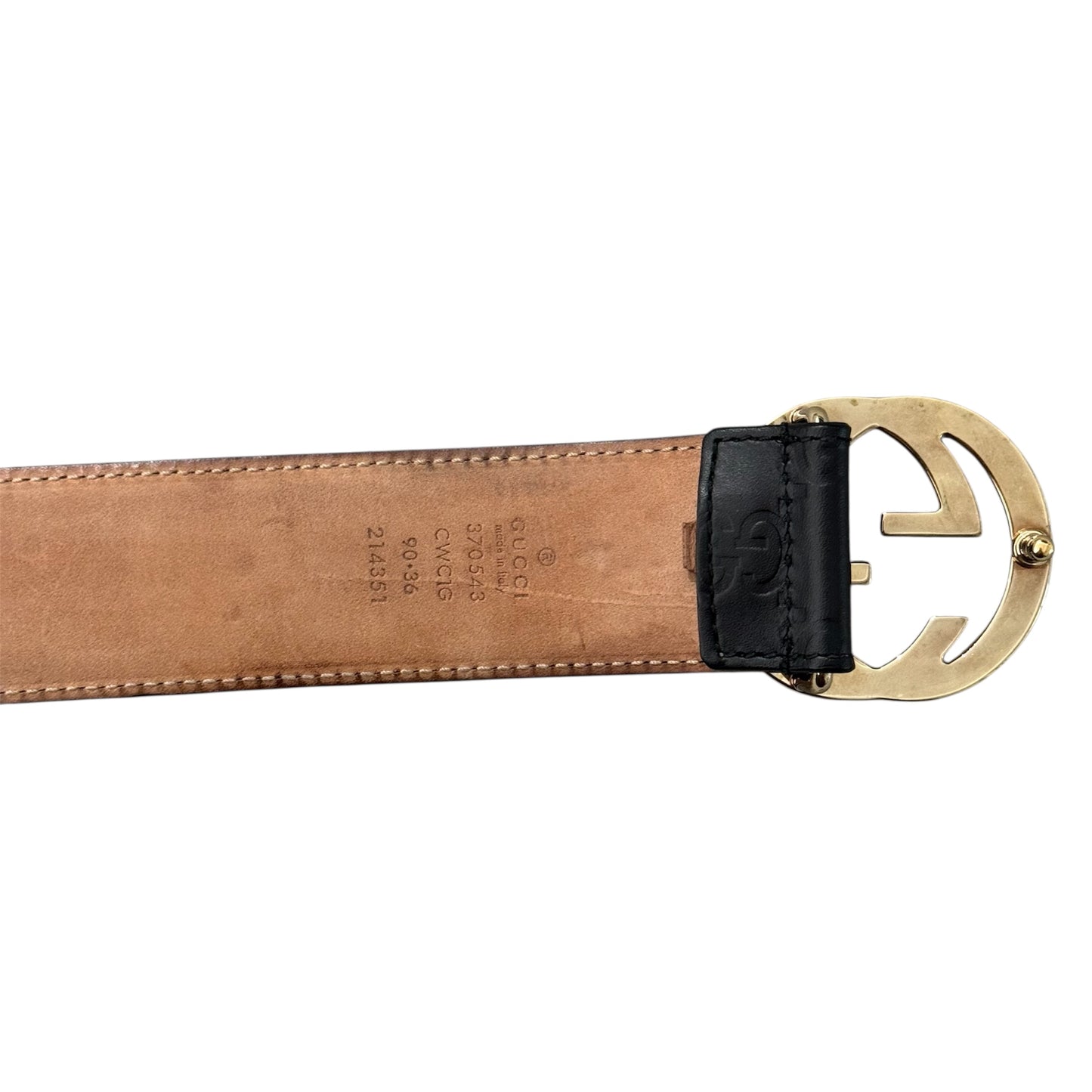 Gucci Guccissima Leather GG Belt