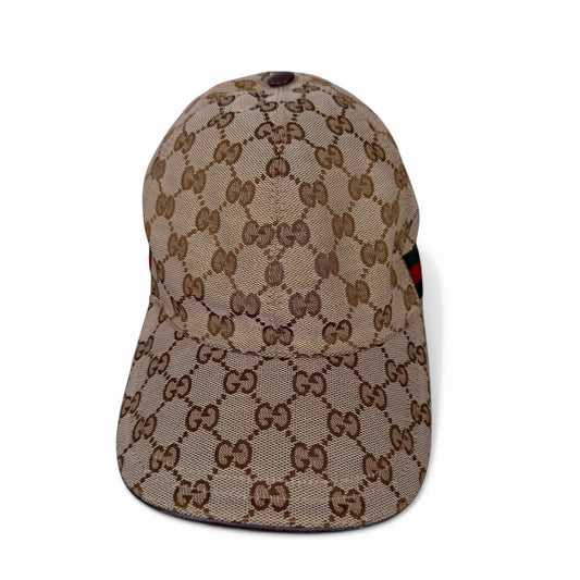 Gucci GG Canvas Baseball Cap With Web