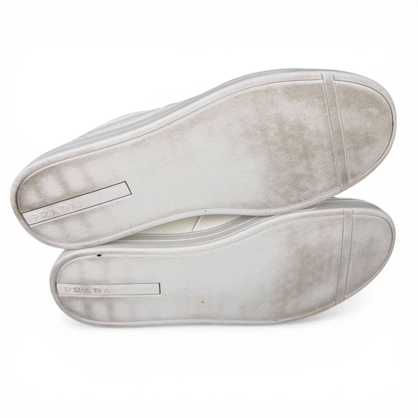 Prada Canvas & Suede Low Sneakers