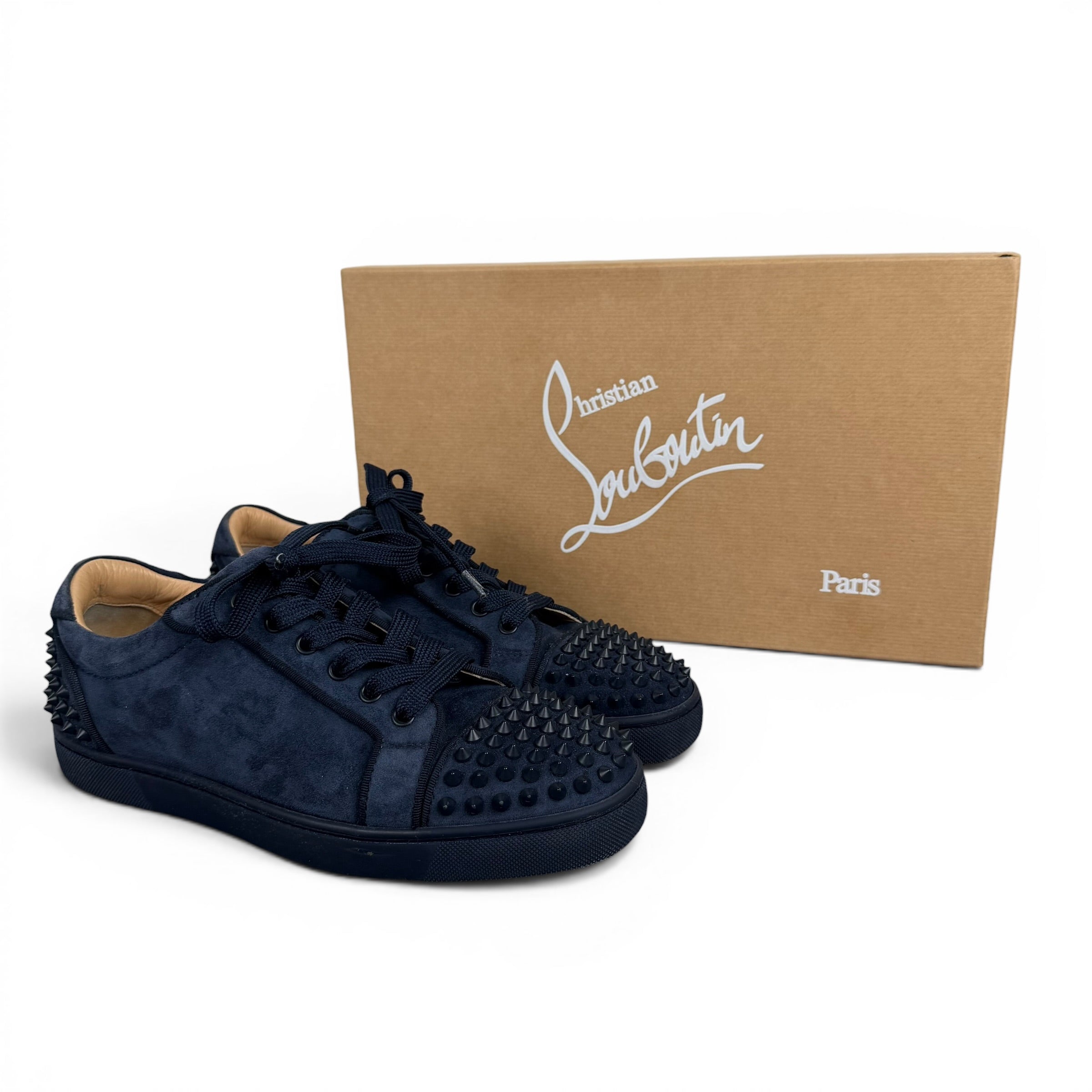 Christian Louboutin Louis Junior Spike Suede – FleaLux