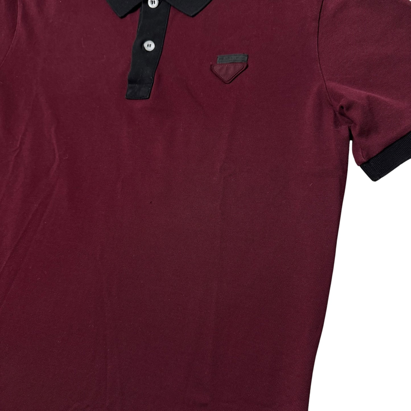 Prada Triangle Logo Polo