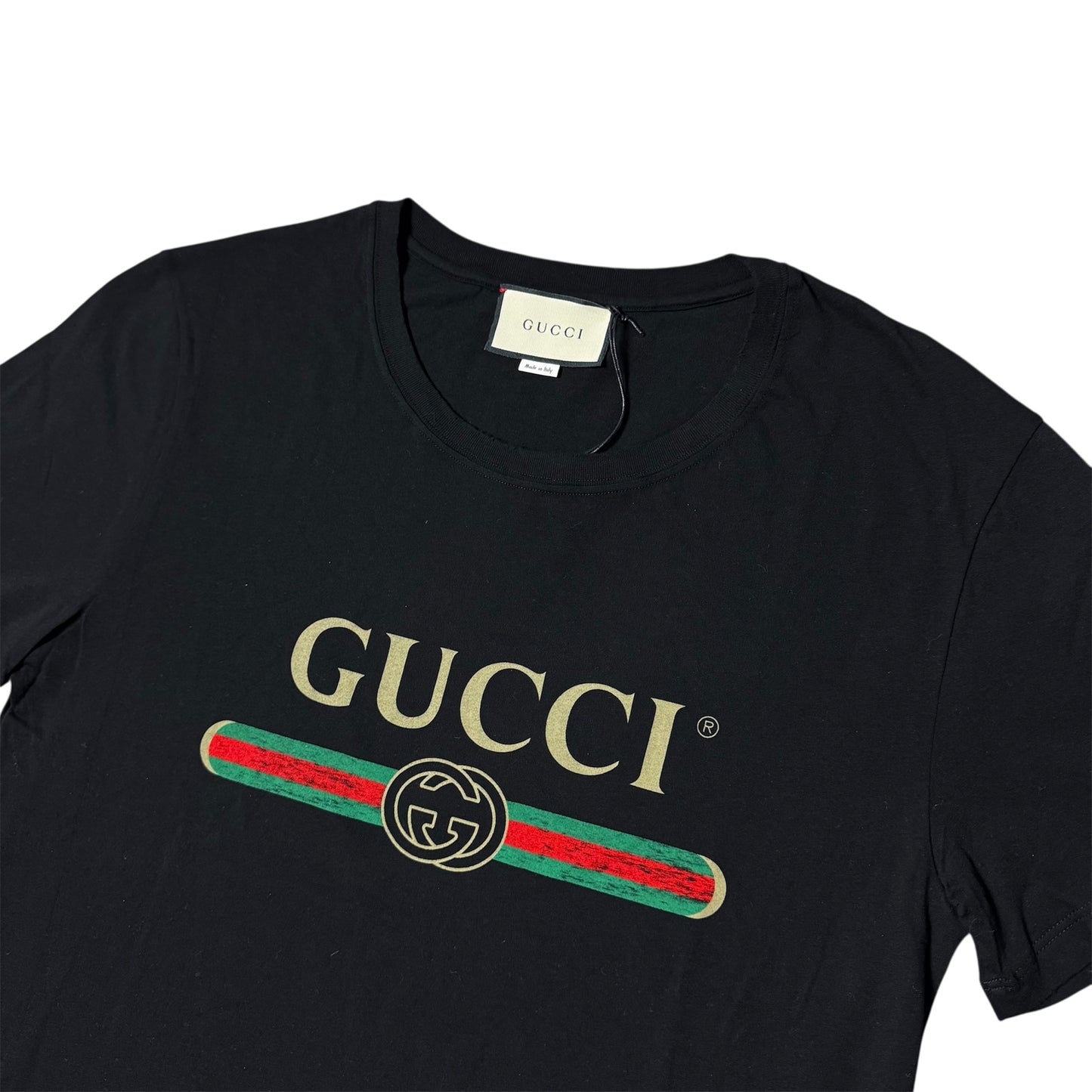 Gucci Washed Logo Print T-Shirt