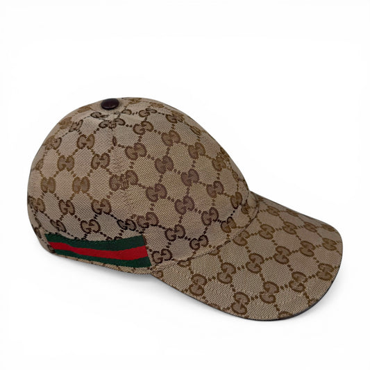 Gucci GG Canvas Baseball Cap With Web