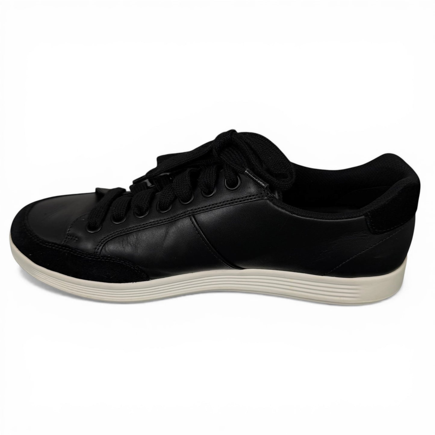 Prada Black Leather Low-Top Sneakers