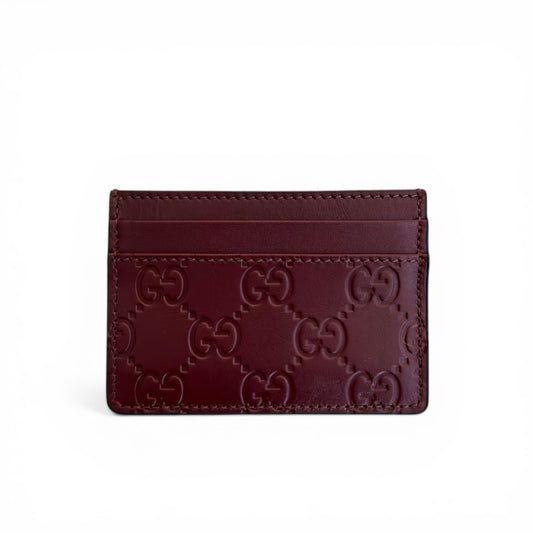 Gucci Guccissima Leather Card Holder