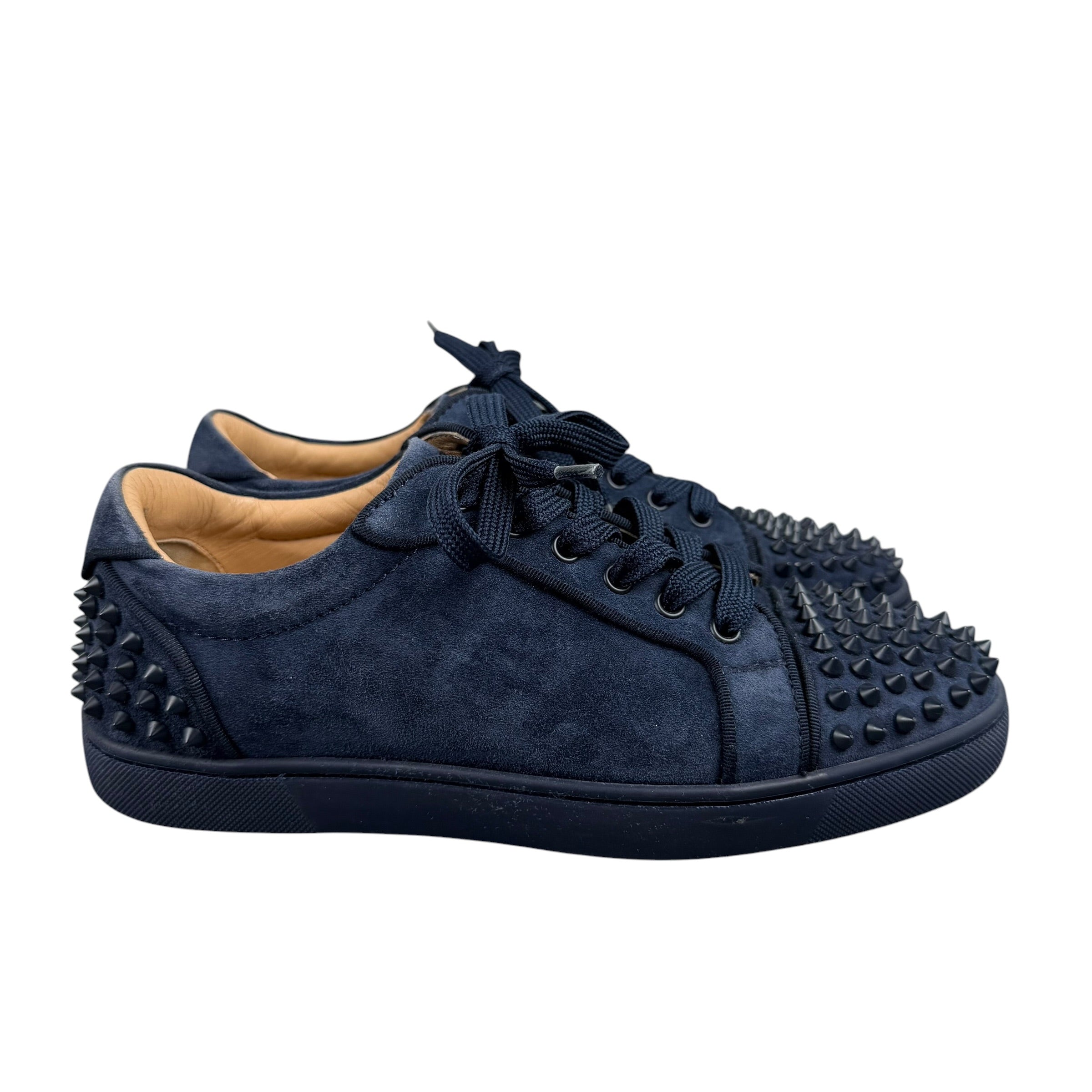 Christian Louboutin Louis Junior Spike Suede – FleaLux