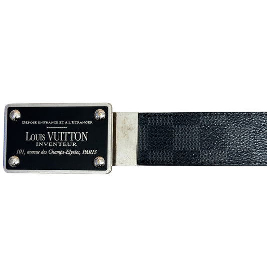 Louis Vuitton Damier Graphite Belt