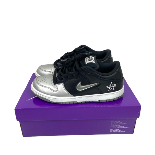 Nike Sb Dunk Low Supreme Jewel Swoosh Silver